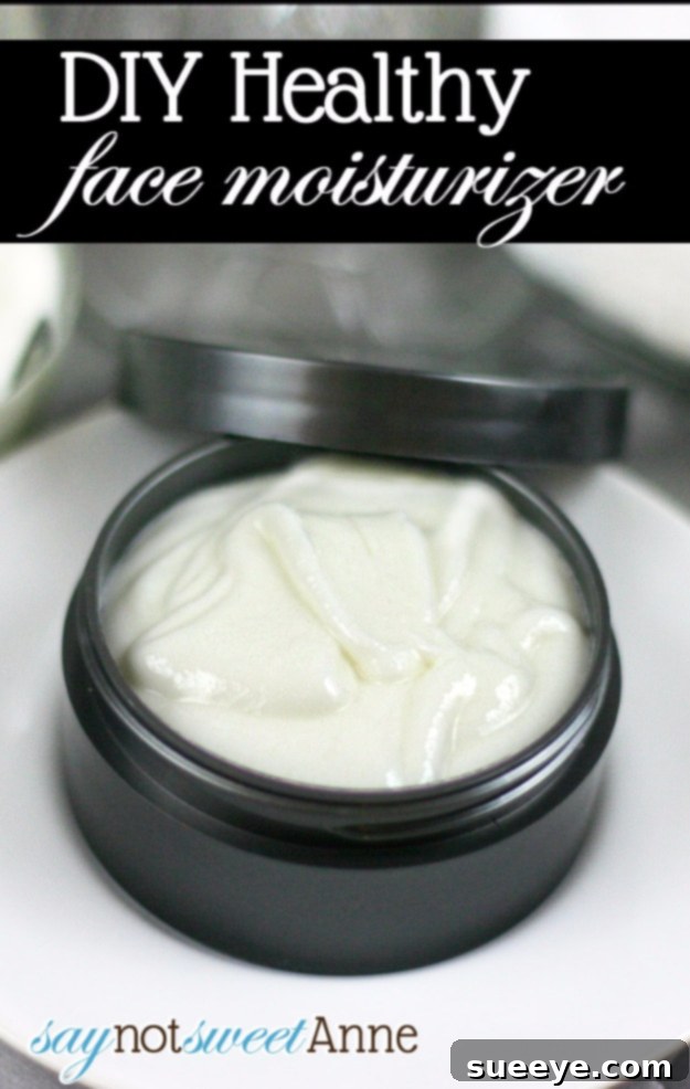 Homemade Healthy Face Moisturizer DIY Healthy Face Moisturizer in a small jar