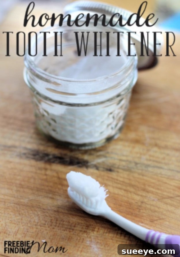 DIY Natural Tooth Whitener Ingredients for Homemade Tooth Whitener: baking soda and lemon
