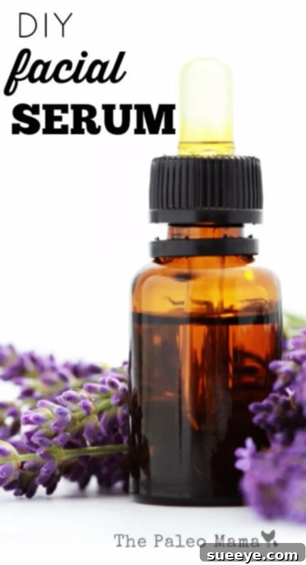 Homemade Facial Serum Recipe DIY Facial Serum in a dropper bottle