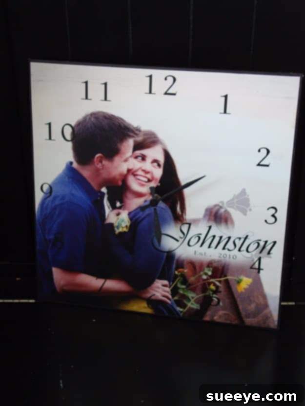 DIY Photo Clock: A functional and sentimental memory display Personalized DIY Photo Clock with family pictures instead of numbers