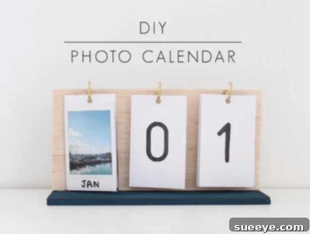 DIY Instax Photo Calendar: A charming and functional memory display Charming DIY Instax Photo Calendar displaying instant film photos