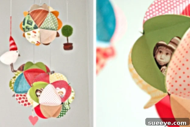 DIY Photo Globe Frame: A whimsical 3D photo display Whimsical DIY Photo Globe Frame with pictures inside a clear sphere