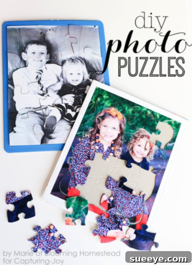 DIY Photo Puzzles: A fun and personalized gift or activity Custom DIY Photo Puzzles made from personal images