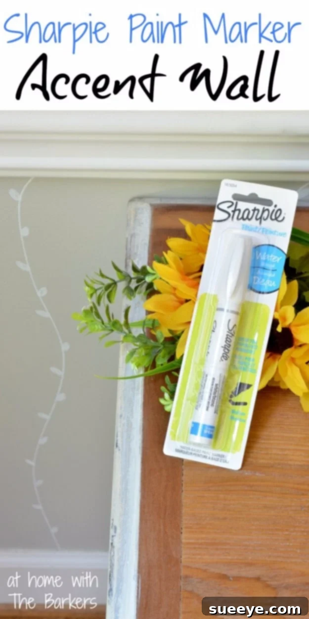 Sharpie Paint Marker Accent Wall