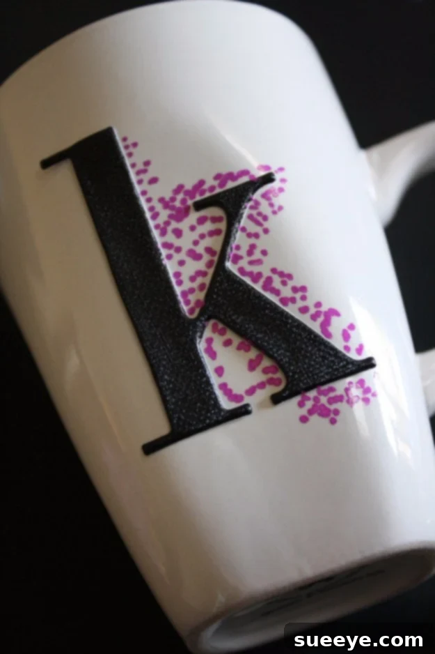Easy Dotted Sharpie Mugs