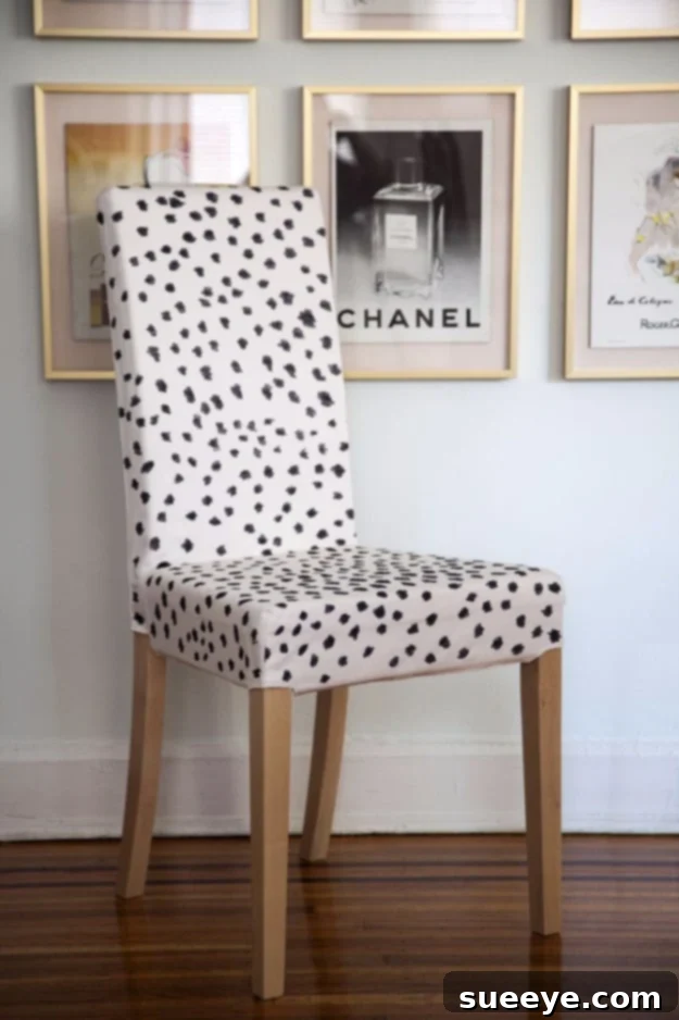 Sharpie Decorated Chair Cover