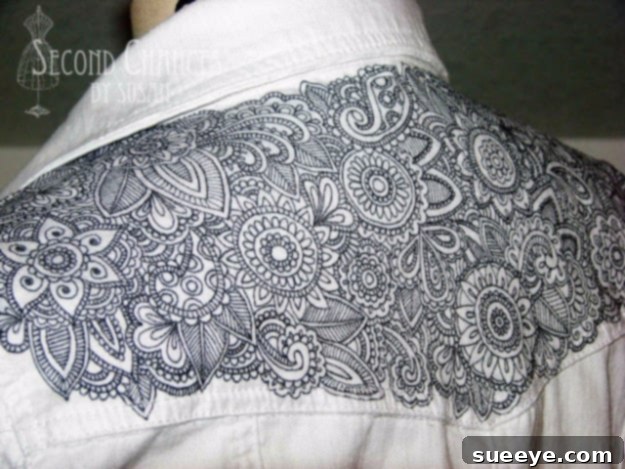 Sharpie Tattooed Denim Jacket