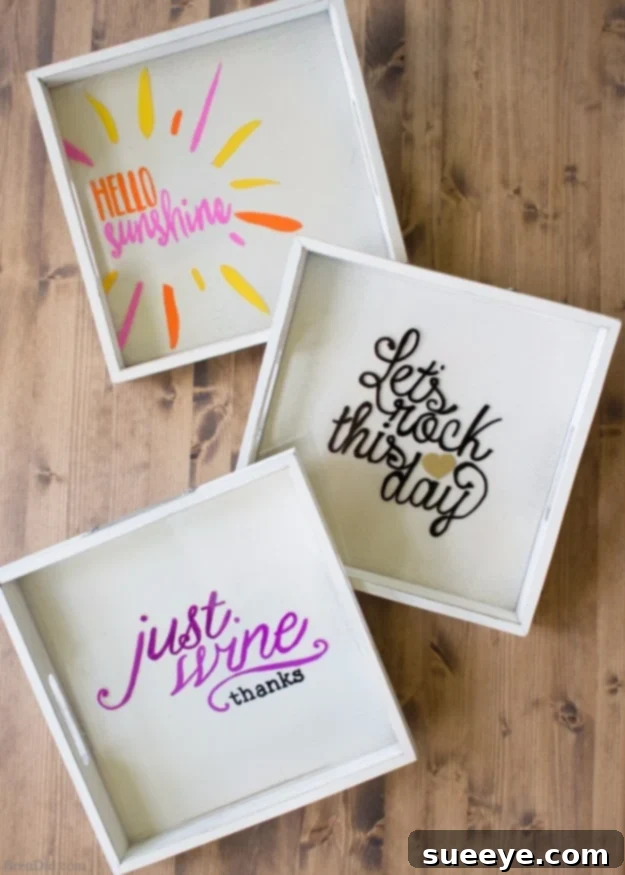Custom Sharpie Wine and Tray Glasses