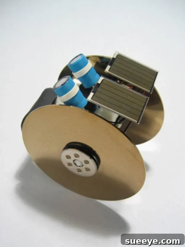 Build a Beam Solar Roller: Robotics & Solar Fun Beam Solar Roller robot, a DIY solar powered educational project