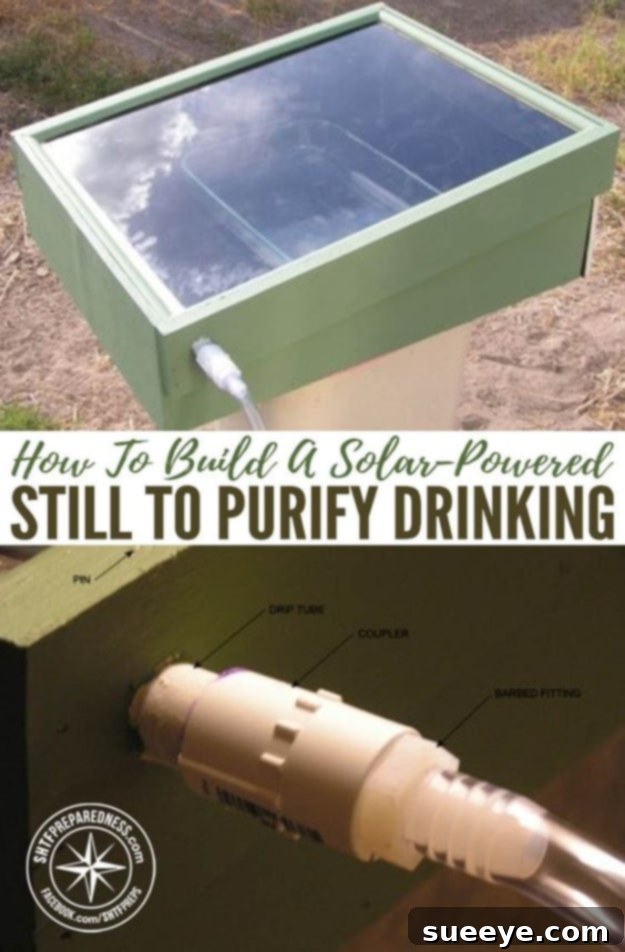 DIY Solar Still for Water Purification Solar-Powered Still to purify drinking water for survival and off-grid use