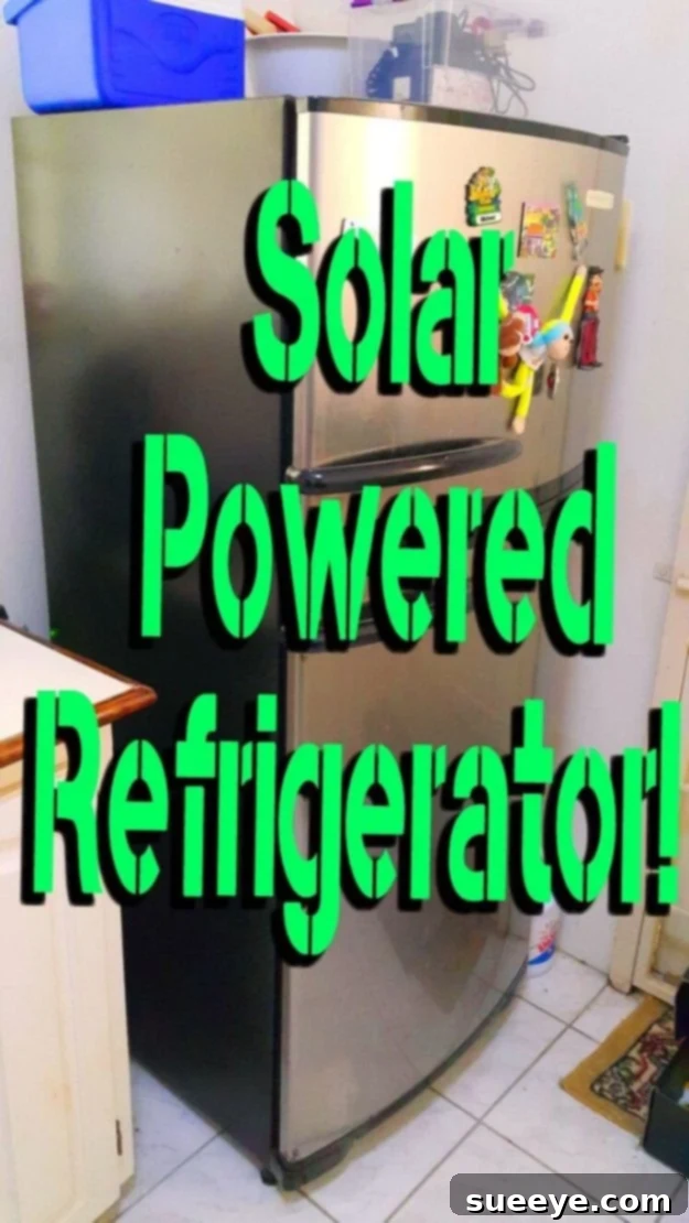 DIY Solar Powered Refrigerator for Off-Grid Living Off-grid Solar Powered Refrigerator for camping or emergency use