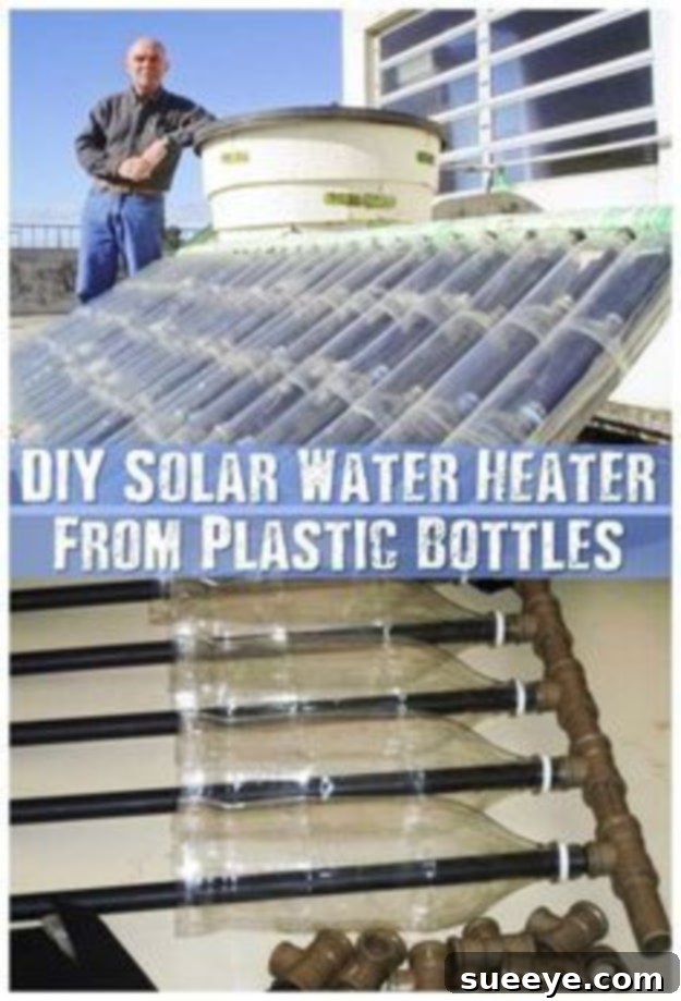 Plastic Bottle Solar Water Heater DIY DIY Solar Water Heater from plastic bottles for energy saving and hot water