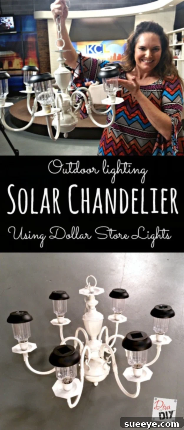 DIY Solar Chandelier: Upcycle for Outdoor Lighting Upcycled Solar Chandelier for elegant outdoor lighting