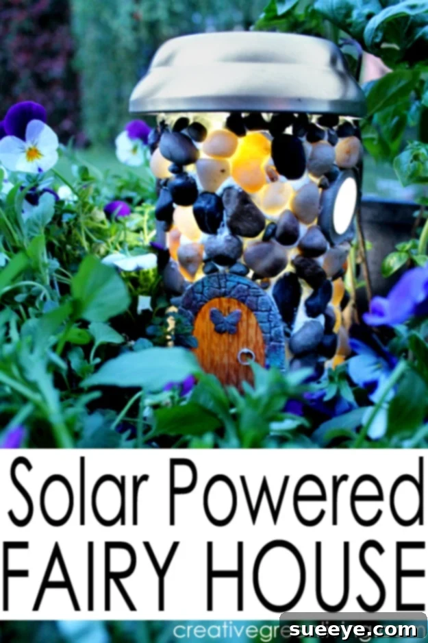 Magical Solar Powered Fairy House DIY Solar Powered Fairy House for whimsical garden decor that glows at night
