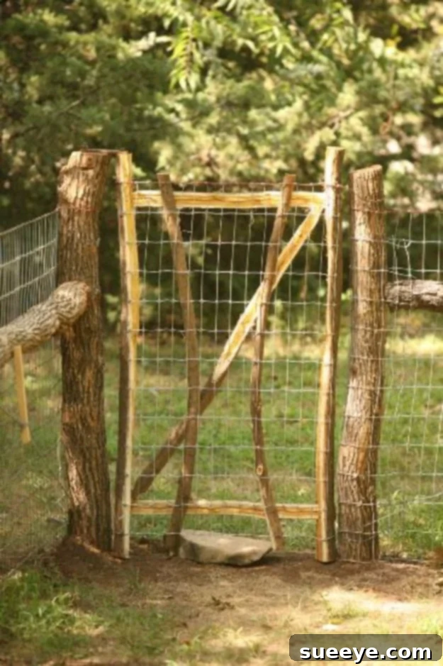 Beautiful Rustic Dog Fence Rustic dog fence design for pet safety in the backyard
