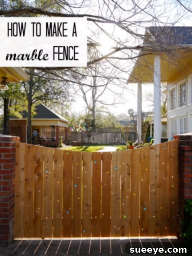 Creative Marble Fence Idea Decorative marble fence for a whimsical garden boundary