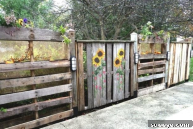 Pallets Patio Fence Idea Budget-friendly pallets patio fence for outdoor living spaces