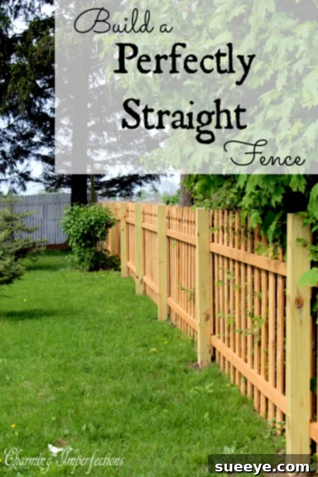 How to Build a Perfectly Straight Fence Tips for building a perfectly straight fence line