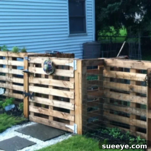 Amazing DIY Pallet Fence Creative pallet fence ideas for budget-friendly landscaping