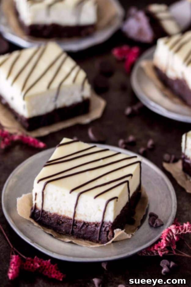 Cheesecake Brownies: Easy Hybrid Dessert Swirled Cheesecake Brownies, combining two favorite desserts