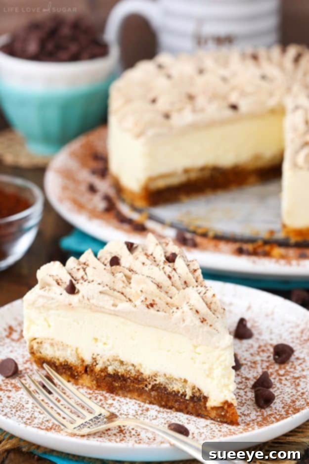 Tiramisu Cheesecake: Gourmet Dessert Recipe Decadent Tiramisu Cheesecake, a fusion of Italian dessert and cheesecake