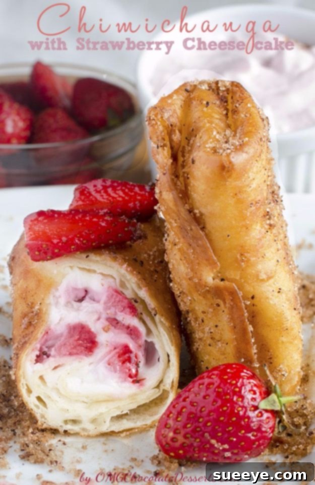 Strawberry Cheesecake Chimichangas: Fun Dessert Recipe Unique Strawberry Cheesecake Chimichangas, a crispy and creamy dessert