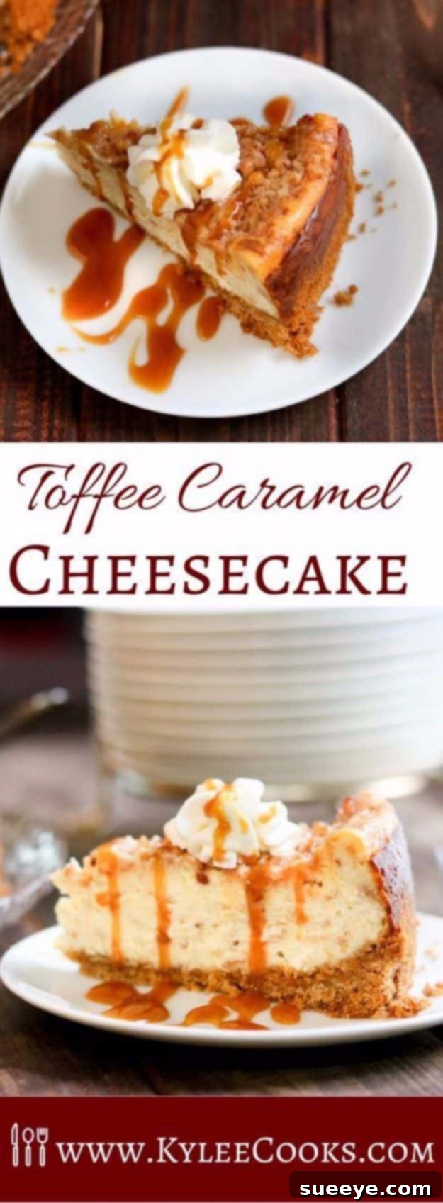 Toffee Caramel Cheesecake: Rich Dessert Recipe Delicious Toffee Caramel Cheesecake with buttery toffee crunch