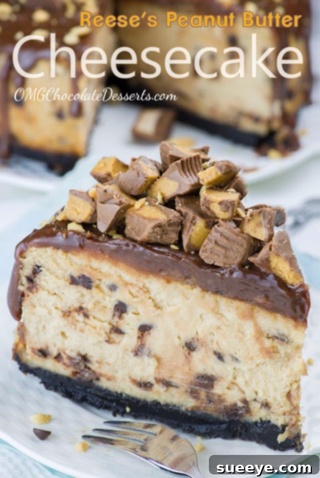 Reese’s Peanut Butter Cheesecake: Best Chocolate Peanut Butter Dessert Ultimate Reese’s Peanut Butter Cheesecake, combining peanut butter and chocolate