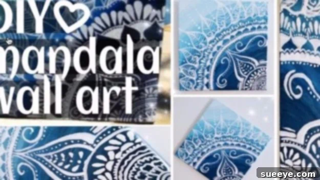 DIY Canvas Painting Ideas - DIY Mandala Painting - Cool and Easy Wall Art Ideas You Can Make On A Budget #painting #diyart #diygifts DIY Mandala Painting - Zen Wall Art Ideas
