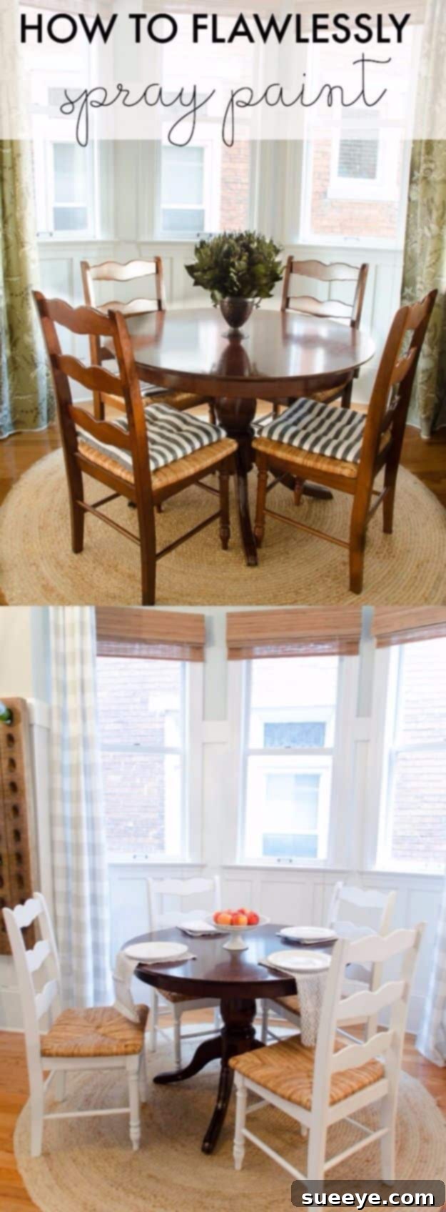 Flawless Furniture Spray Painting Techniques Detailed process of spray painting furniture to achieve a perfectly smooth and durable finish, highlighting expert techniques