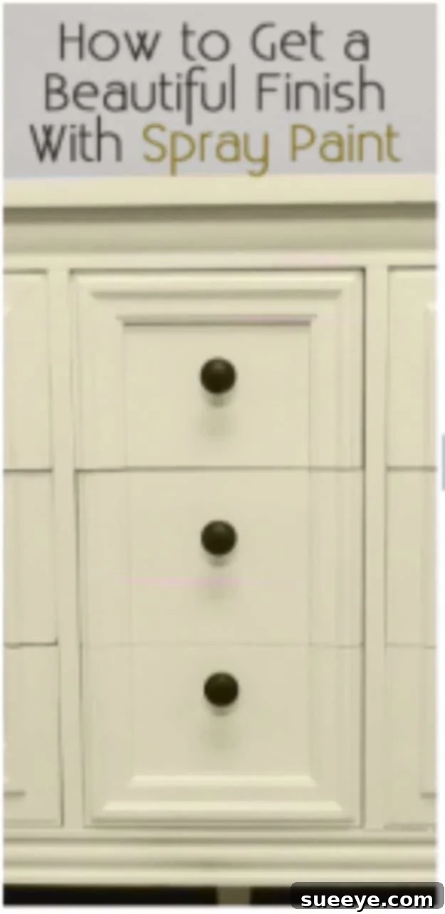 Achieving a Beautiful Finish with Spray Paint Examples of furniture showcasing beautiful, smooth, and professional spray paint finishes achieved with expert tips