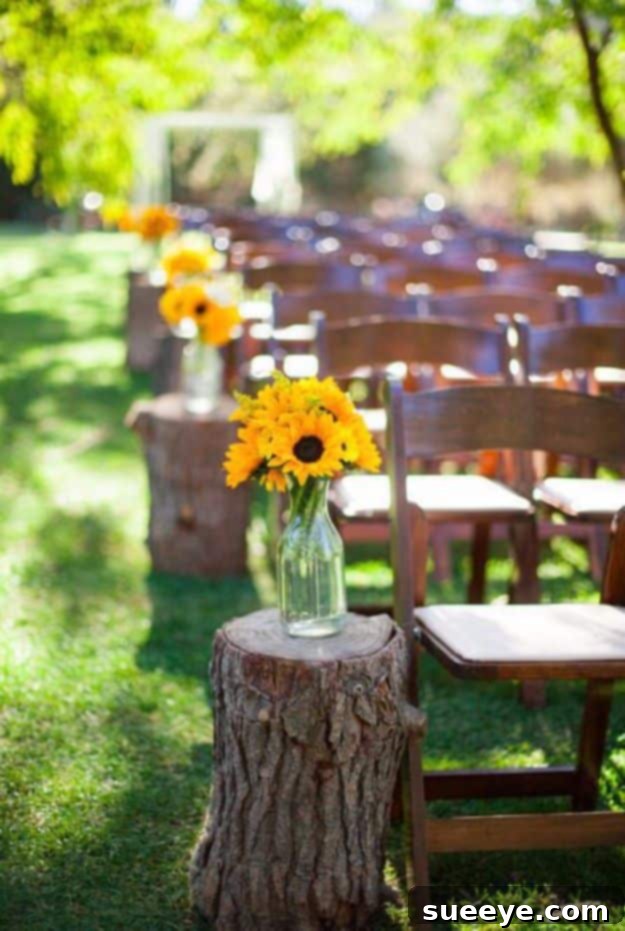 DIY Outdoors Wedding Ideas - Use Tree Stumps - Step by Step Tutorials and Projects Ideas for Summer Brides - Lighting, Mason Jar Centerpieces, Table Decor, Party Favors, Guestbook Ideas, Signs, Flowers, Banners, Tablecloth #wedding #diy DIY Outdoors Wedding Ideas - Use Tree Stumps - Step by Step Tutorials and Projects Ideas for Summer Brides - Lighting, Mason Jar Centerpieces, Table Decor, Party Favors, Guestbook Ideas, Signs, Flowers, Banners, Tablecloth #wedding #diy