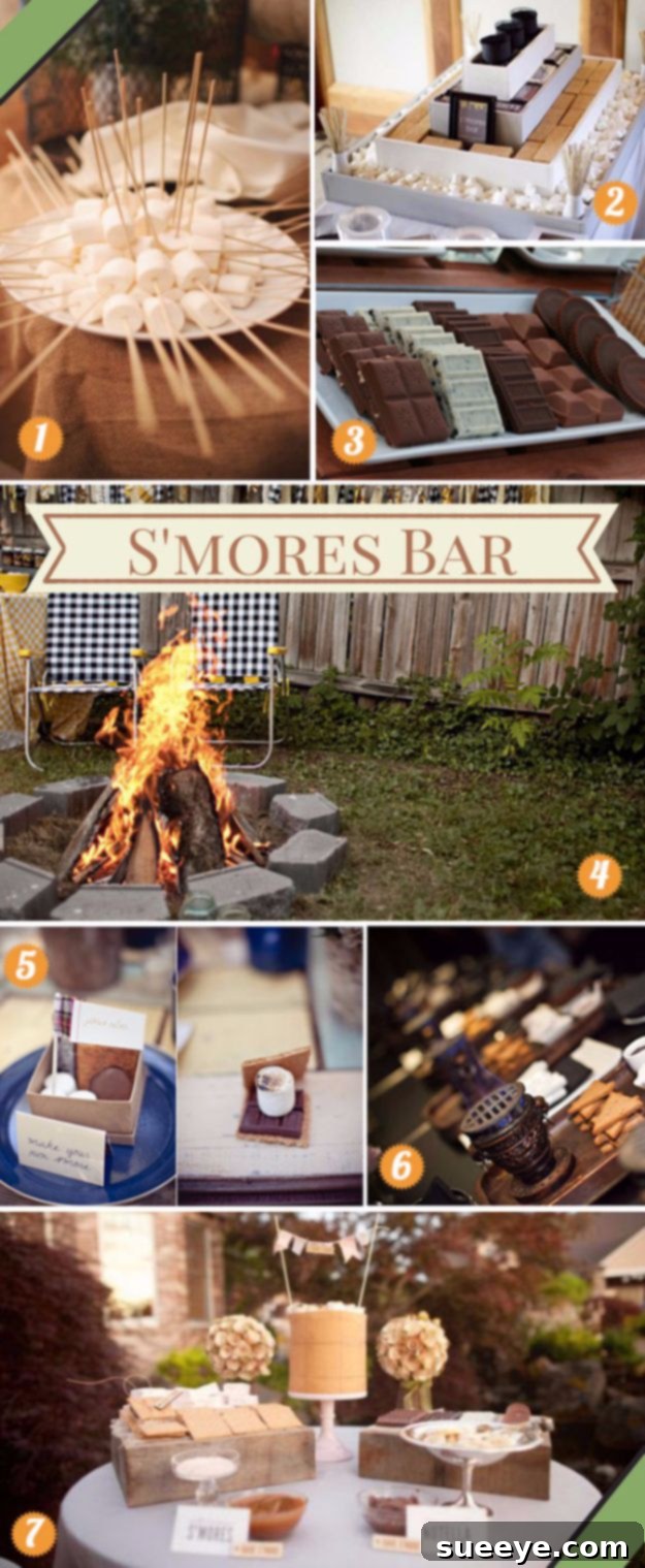 DIY Outdoors Wedding Ideas - DIY S'mores Bar - Step by Step Tutorials and Projects Ideas for Summer Brides - Lighting, Mason Jar Centerpieces, Table Decor, Party Favors, Guestbook Ideas, Signs, Flowers, Banners, Tablecloth #wedding #diy DIY Outdoors Wedding Ideas - DIY S'mores Bar - Step by Step Tutorials and Projects Ideas for Summer Brides - Lighting, Mason Jar Centerpieces, Table Decor, Party Favors, Guestbook Ideas, Signs, Flowers, Banners, Tablecloth #wedding #diy
