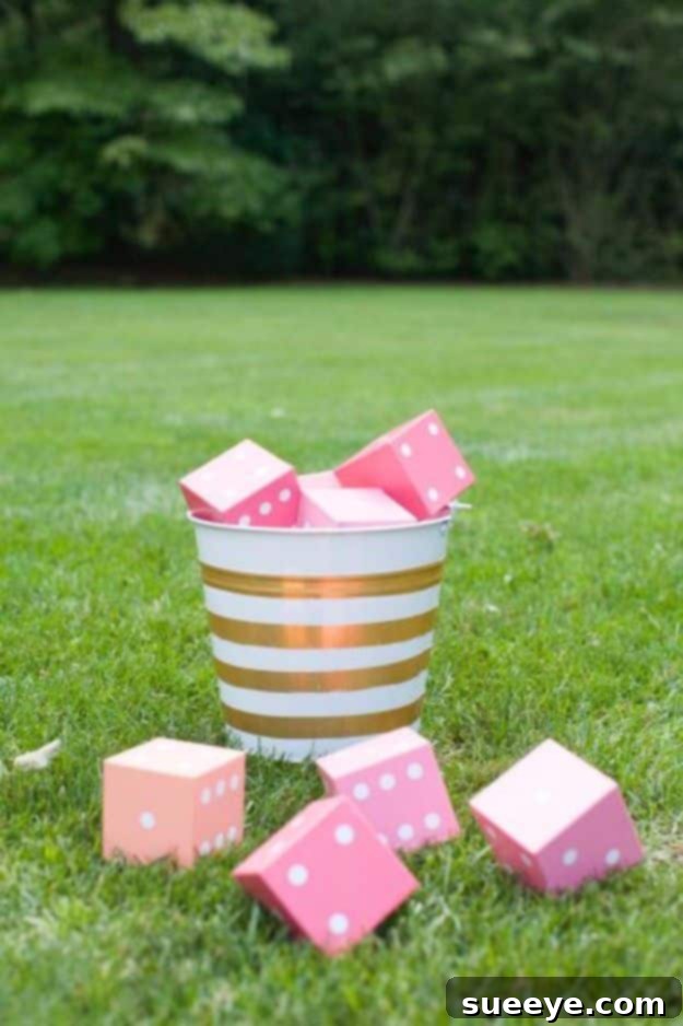 DIY Outdoors Wedding Ideas - DIY Yard Yahtzee Wedding Game - Step by Step Tutorials and Projects Ideas for Summer Brides - Lighting, Mason Jar Centerpieces, Table Decor, Party Favors, Guestbook Ideas, Signs, Flowers, Banners, Tablecloth #wedding #diy DIY Outdoors Wedding Ideas - DIY Yard Yahtzee Wedding Game - Step by Step Tutorials and Projects Ideas for Summer Brides - Lighting, Mason Jar Centerpieces, Table Decor, Party Favors, Guestbook Ideas, Signs, Flowers, Banners, Tablecloth #wedding #diy