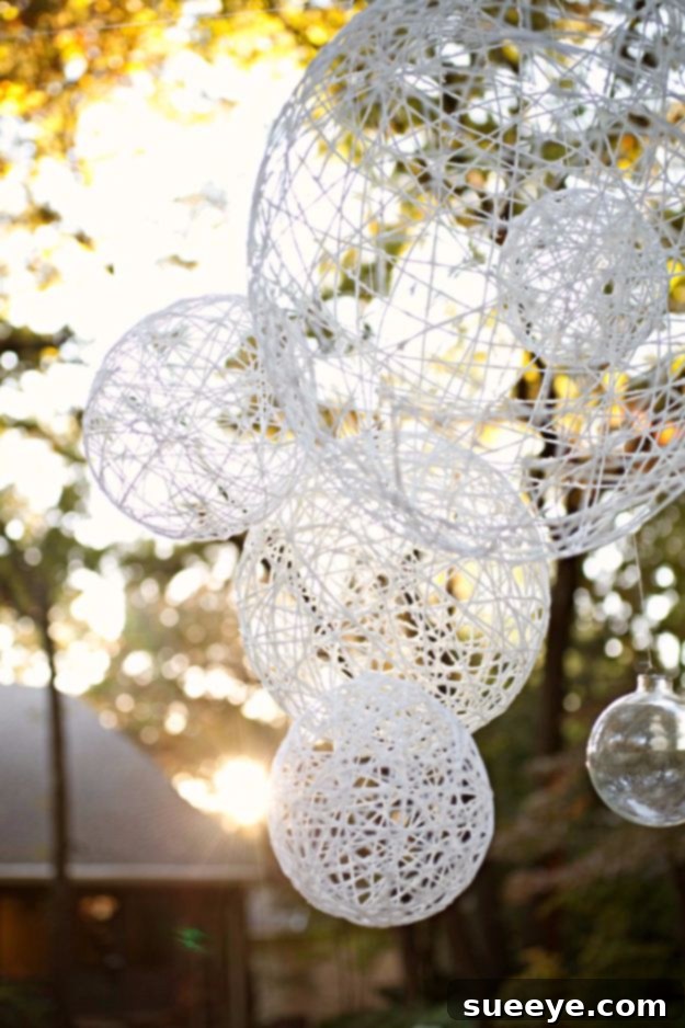 DIY Outdoors Wedding Ideas - DIY Twine Lanterns - Step by Step Tutorials and Projects Ideas for Summer Brides - Lighting, Mason Jar Centerpieces, Table Decor, Party Favors, Guestbook Ideas, Signs, Flowers, Banners, Tablecloth #wedding #diy DIY Outdoors Wedding Ideas - DIY Twine Lanterns - Step by Step Tutorials and Projects Ideas for Summer Brides - Lighting, Mason Jar Centerpieces, Table Decor, Party Favors, Guestbook Ideas, Signs, Flowers, Banners, Tablecloth #wedding #diy