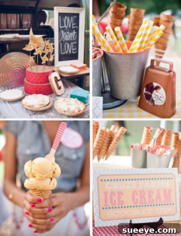 DIY Outdoors Wedding Ideas - Ice Cream Bar - Step by Step Tutorials and Projects Ideas for Summer Brides - Lighting, Mason Jar Centerpieces, Table Decor, Party Favors, Guestbook Ideas, Signs, Flowers, Banners, Tablecloth #wedding #diy DIY Outdoors Wedding Ideas - Ice Cream Bar - Step by Step Tutorials and Projects Ideas for Summer Brides - Lighting, Mason Jar Centerpieces, Table Decor, Party Favors, Guestbook Ideas, Signs, Flowers, Banners, Tablecloth #wedding #diy