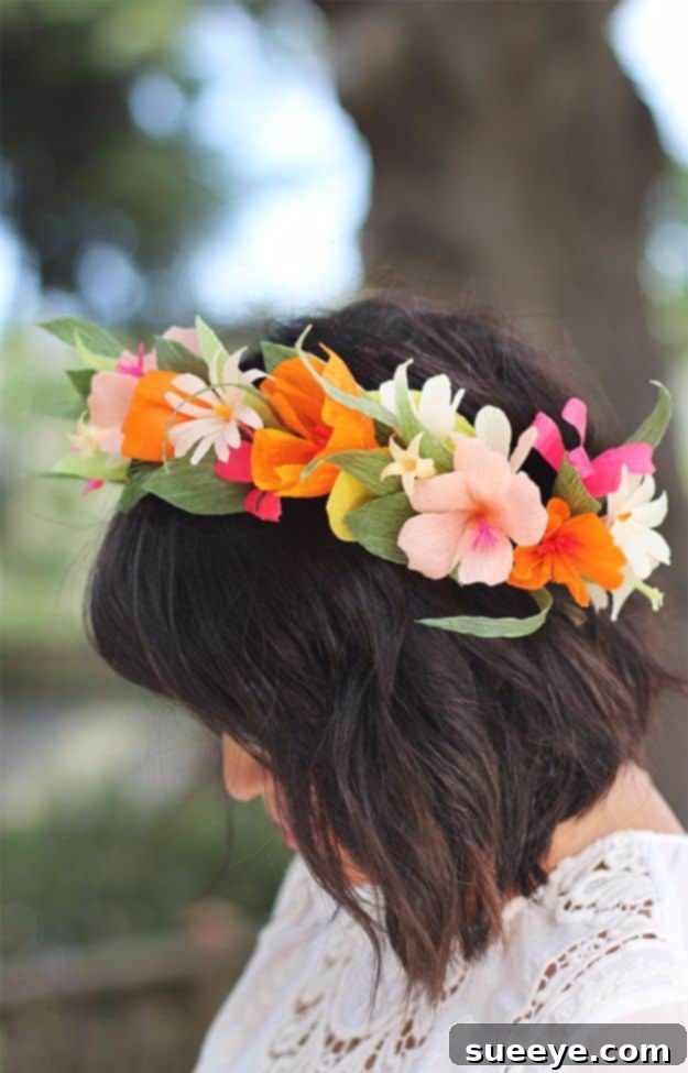 DIY Outdoors Wedding Ideas - DIY Paper Flower Crown - Step by Step Tutorials and Projects Ideas for Summer Brides - Lighting, Mason Jar Centerpieces, Table Decor, Party Favors, Guestbook Ideas, Signs, Flowers, Banners, Tablecloth #wedding #diy DIY Outdoors Wedding Ideas - DIY Paper Flower Crown - Step by Step Tutorials and Projects Ideas for Summer Brides - Lighting, Mason Jar Centerpieces, Table Decor, Party Favors, Guestbook Ideas, Signs, Flowers, Banners, Tablecloth #wedding #diy