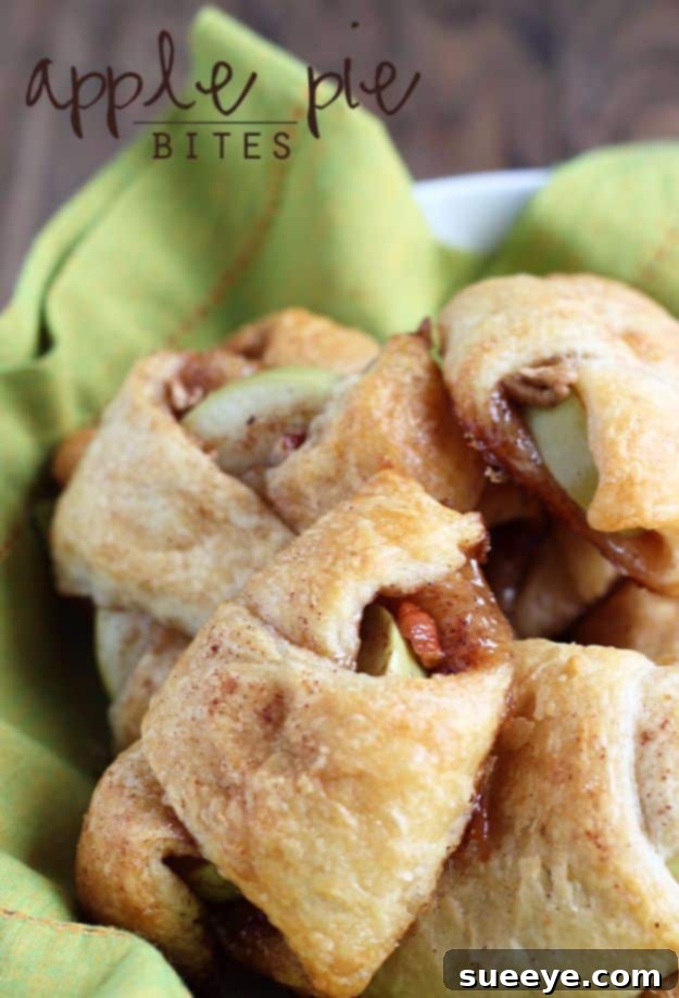 Apple Pie Bites Quick and easy Apple Pie Bites, a comforting individual dessert.