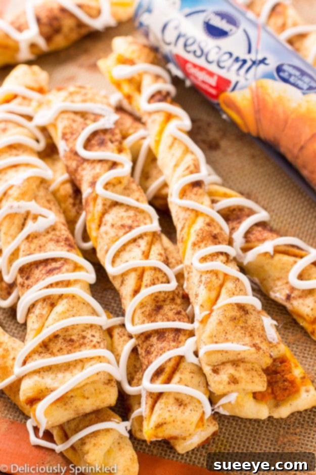 Pumpkin Pie Twists Festive Pumpkin Pie Twists, a delicious and easy fall dessert.
