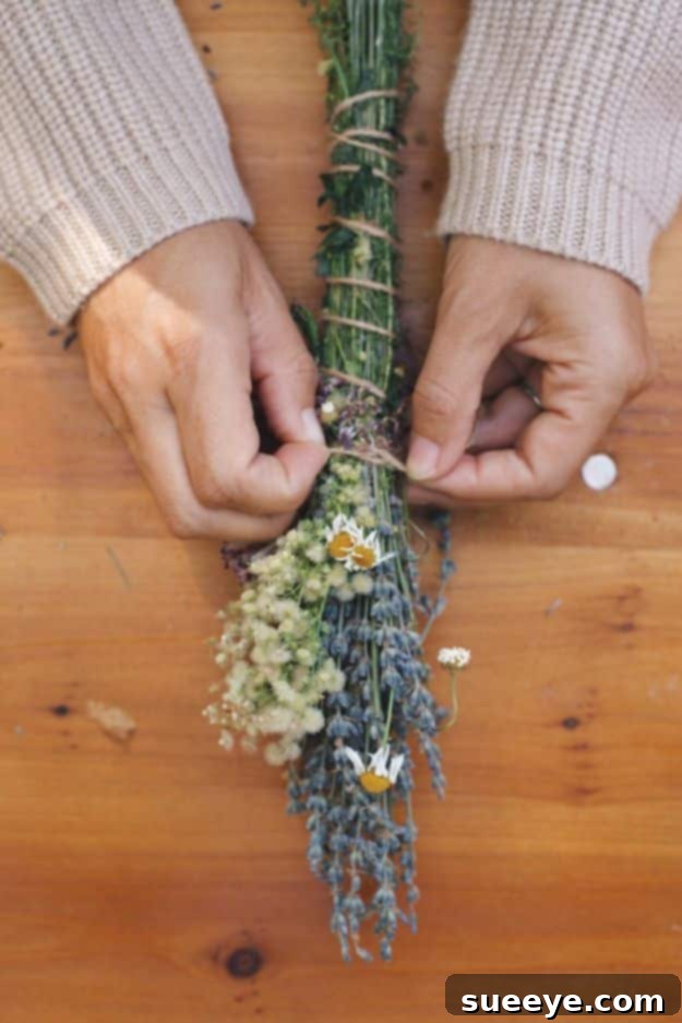 DIY Lavender Smudge Bundles Lavender Smudge Bundles for cleansing and aromatherapy