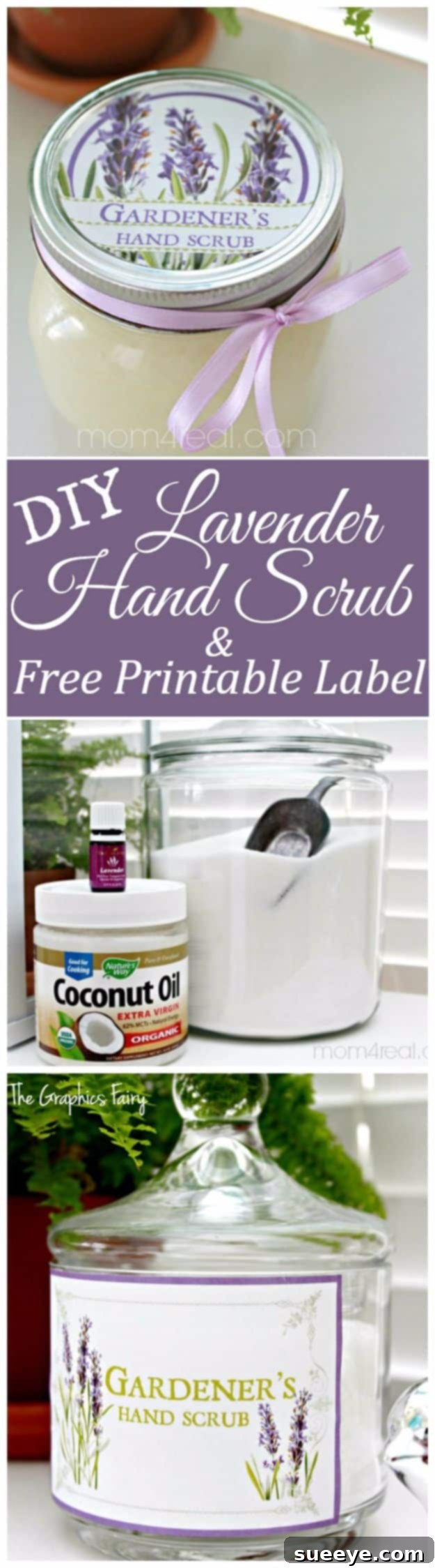 Homemade Lavender Hand Scrub DIY Lavender Hand Scrub for exfoliation and softness