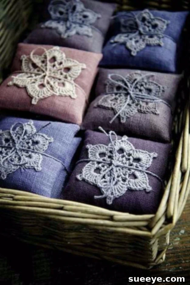 Homemade Lavender Sachets Sweet Lavender Sachets for drawers and closets