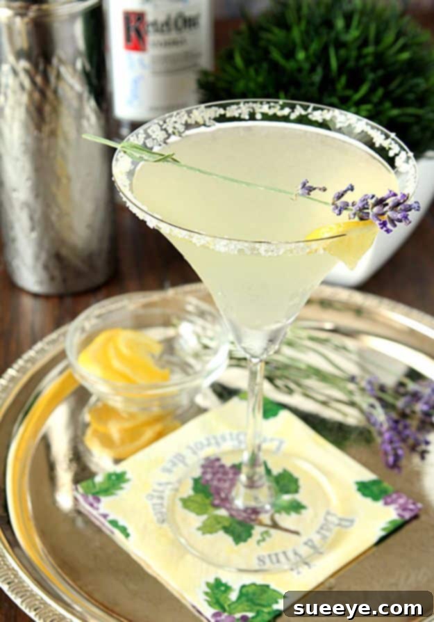 Lavender Martini Recipe Lavender Lemonade Martini for an elegant cocktail