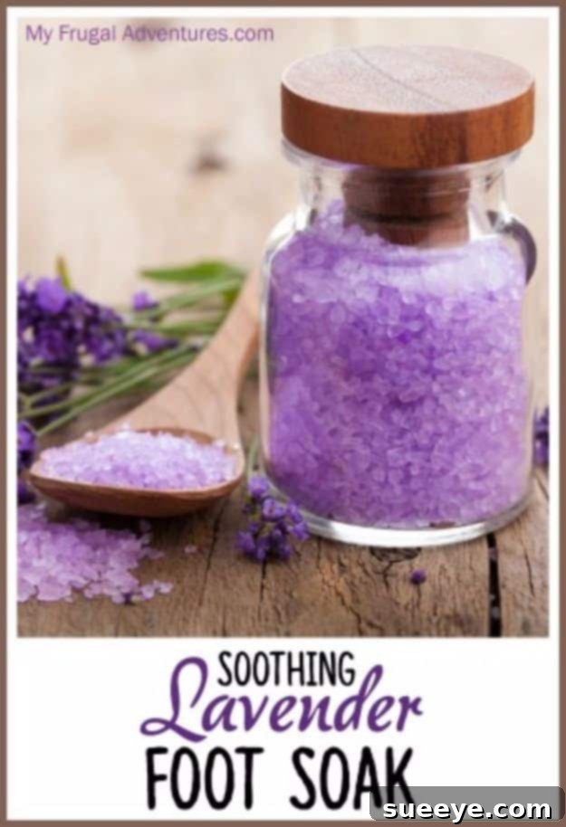 Lavender Foot Soak DIY Soothing Lavender Foot Soak for tired feet