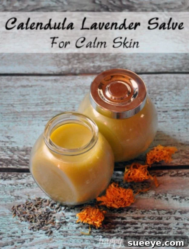 Calendula Lavender Salve DIY DIY Calendula Lavender Salve for calm and soothed skin