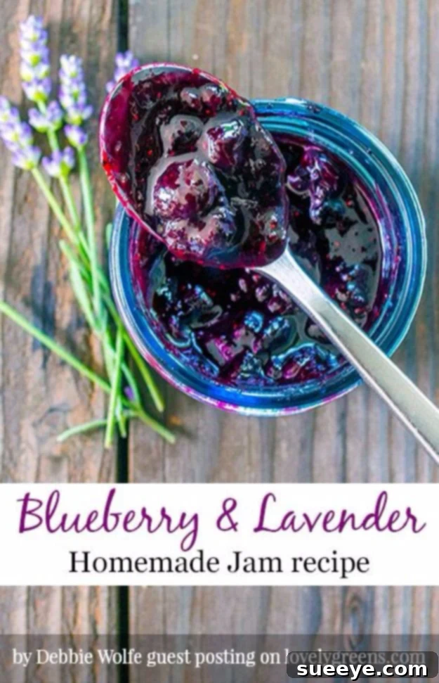 Homemade Blueberry Lavender Jam Blueberry & Lavender Jam for a unique spread