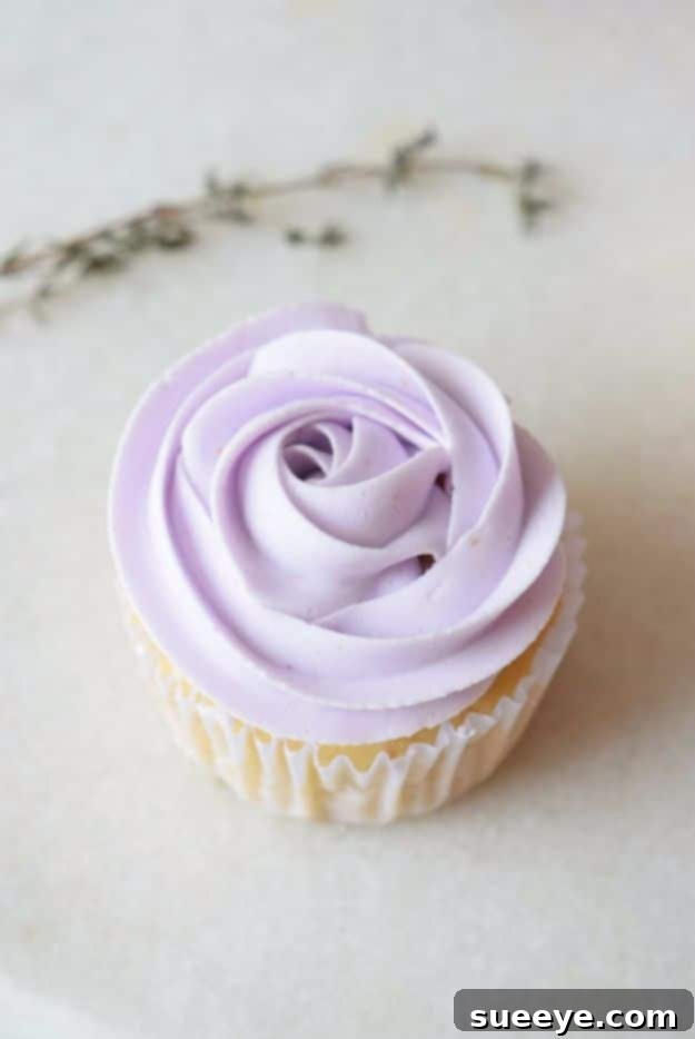 DIY Lavender Cupcakes Lavender Cupcakes for a floral dessert