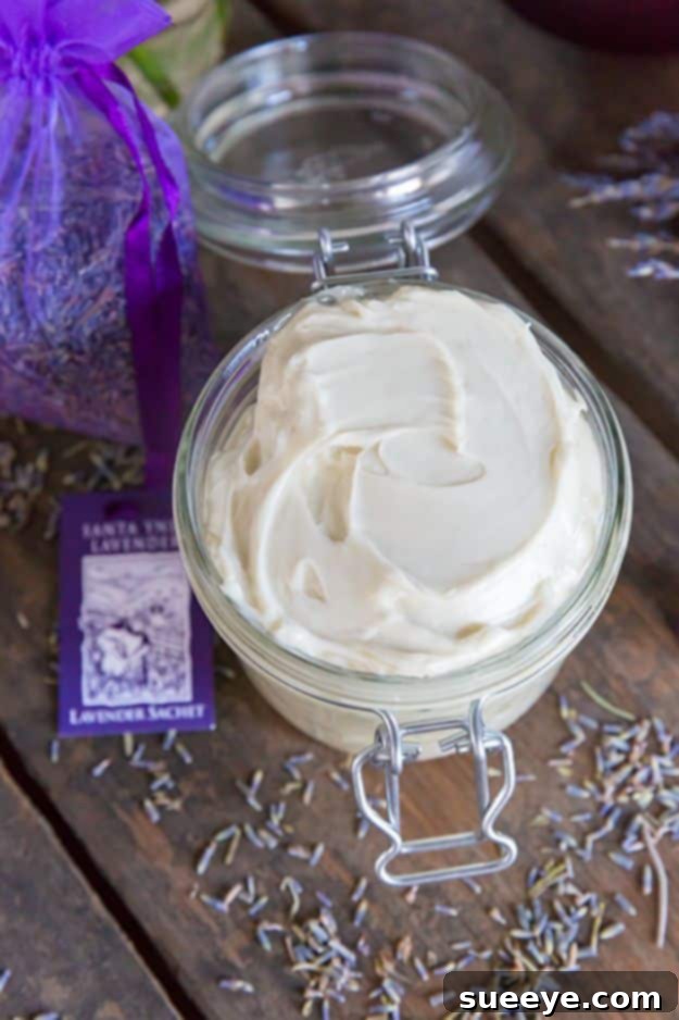 DIY Lavender Body Butter Recipe Homemade Lavender Whipped Body Butter for hydrated skin