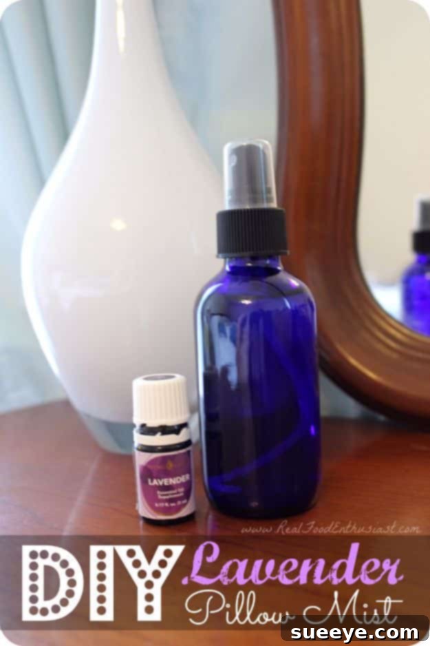 Lavender Pillow Mist for Sleep DIY Lavender Pillow Mist for restful sleep