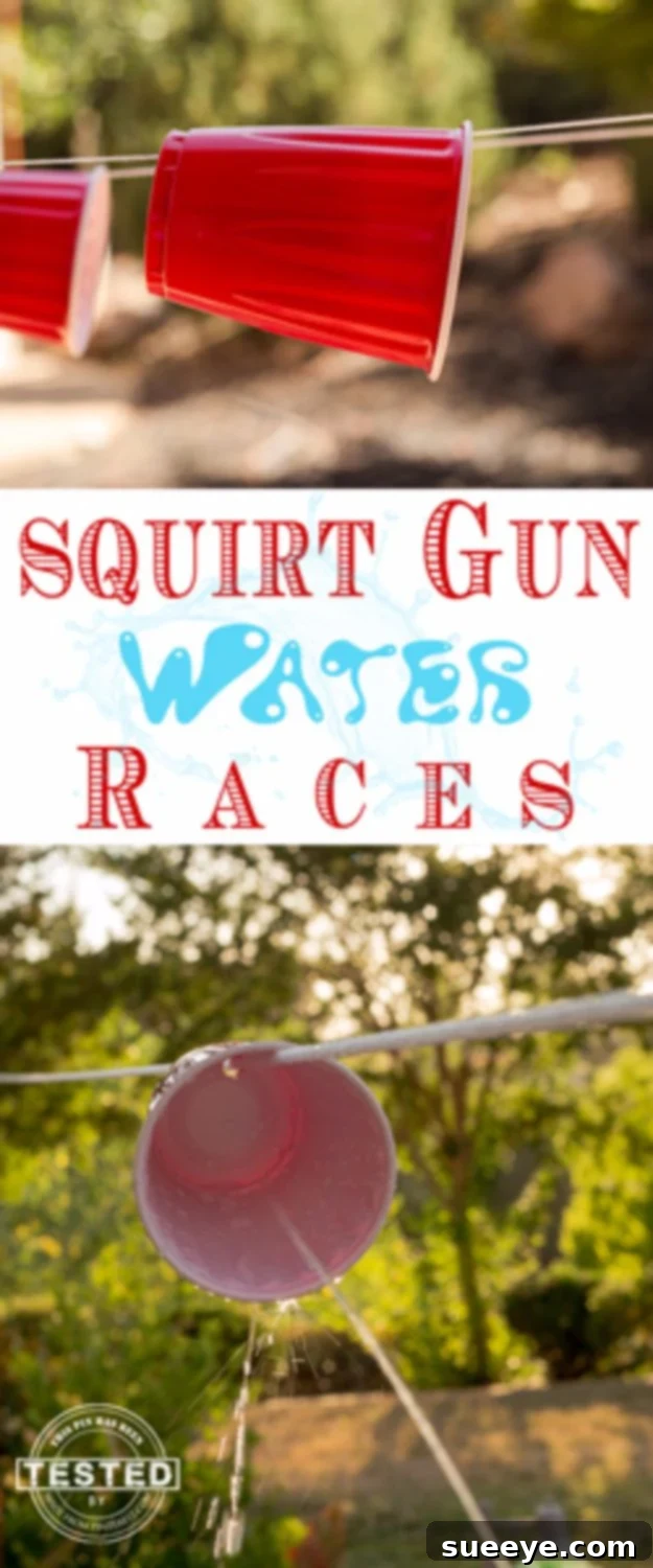 Squirt Gun Water Races: Cool off with competitive fun DIY Squirt Gun Water Races for refreshing summer fun